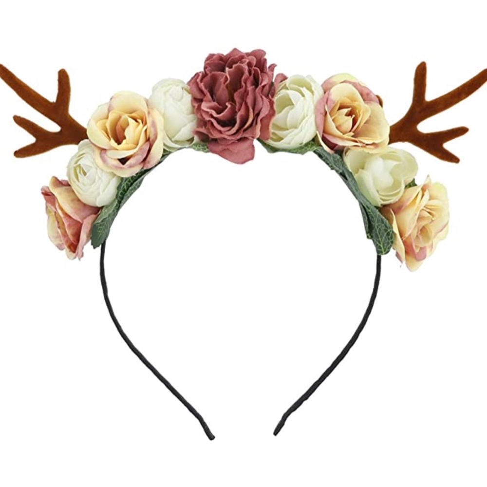 Antler Flower Crown Headband